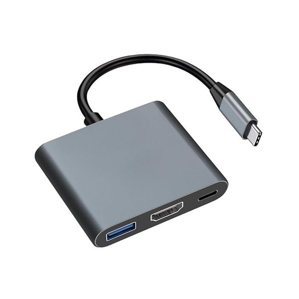 USB C to HDMI Adapter, 3 in1 Multiport USB Type C to 4K HDMI USB/ USB C