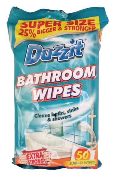 Duzzit Bathroom Wipes 50-Pack
