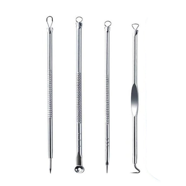 ClearSkin Pro 4-Piece Acne and Blackhead Removal Set - Silver