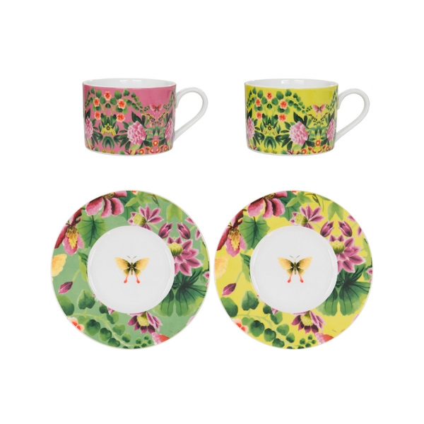 DESIGNERS GUILD - Ikebana Cup &amp; Saucer Set of 2