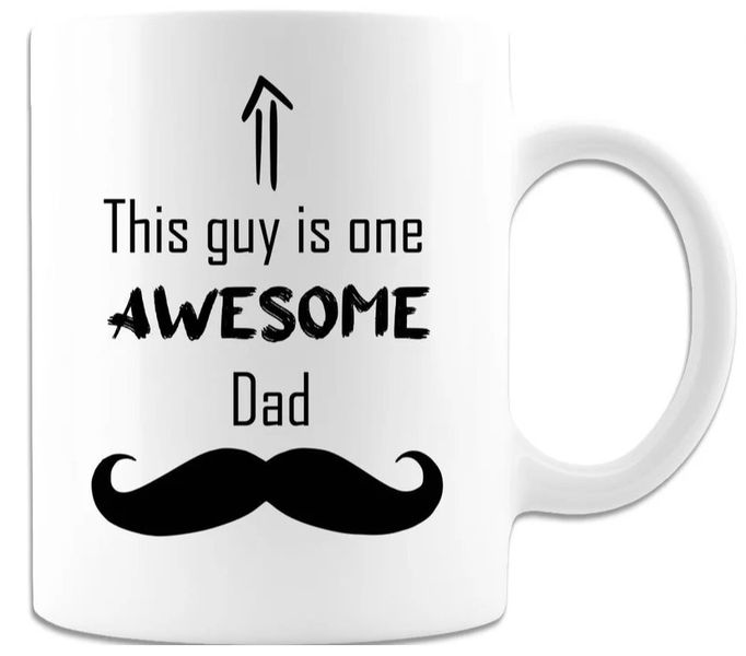 One Awesome Dad Birthday Christmas Father's Day Gift Mug