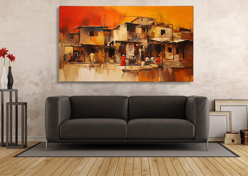 Canvas Wall Art - Mkhukhu Melody Abstract - IM1050