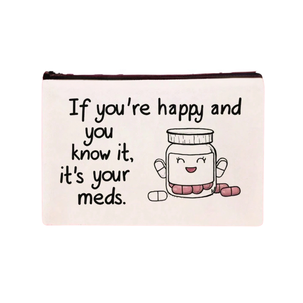 Medication Makeup Bag Travel Pouch