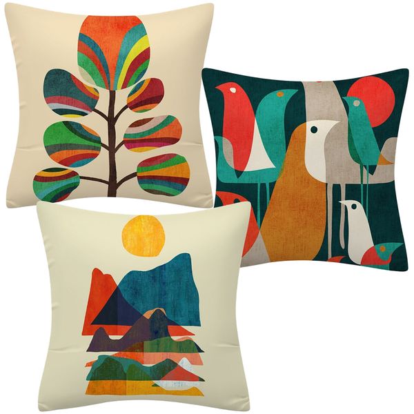 Home Decor Sofa Cushion Cover Nature Set of 3(45cm)