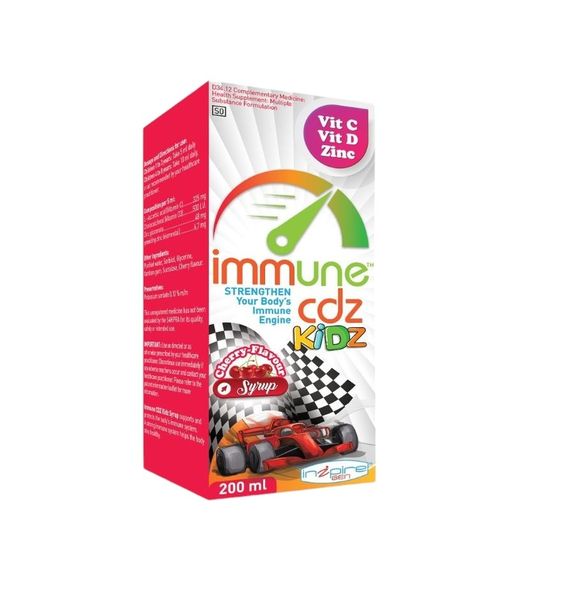 Inzpire Gen - Immune Kidz Cherry Flavoured Syrup 200ml