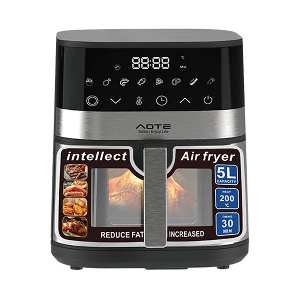 AOTE 5L Digital Air Fryer with Visible Window and Electronic Touch Screen