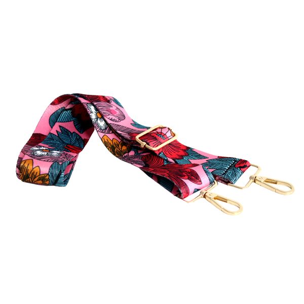 Handbag Shoulder Crossbody Replacement Strap - Pink Floral