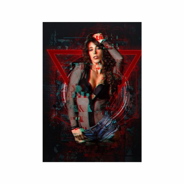 Blurred Lines Woman Abstract - A1 Poster