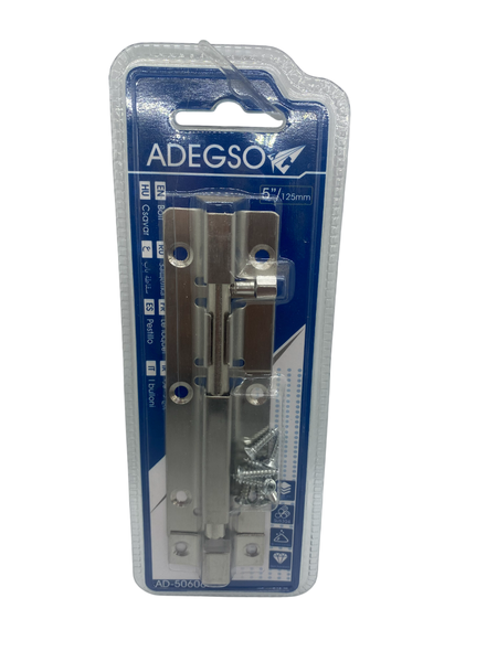 Adegso- Door Bolt/Sliding Bar- 5" (125mm)