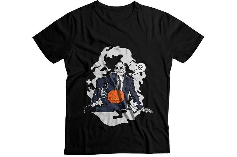 Halloween Skeleton Suit T-Shirt