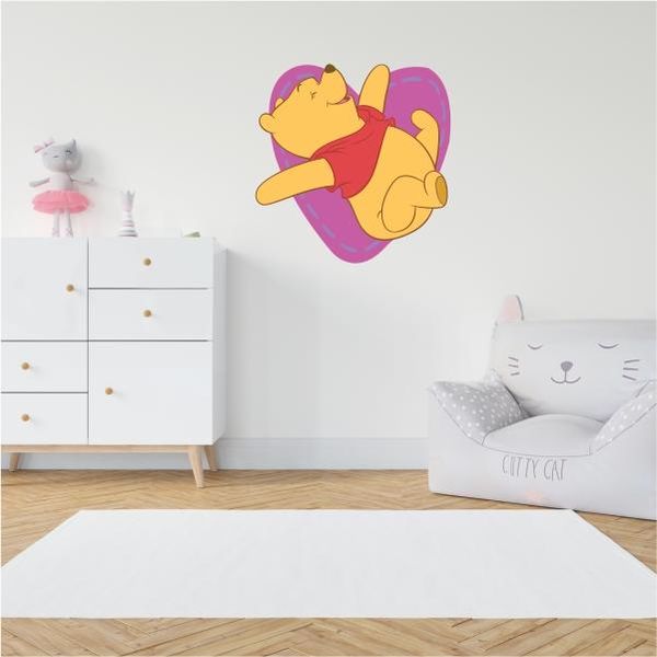 Winnie The Pooh Heart Kids Decal Vinyl Sticker
