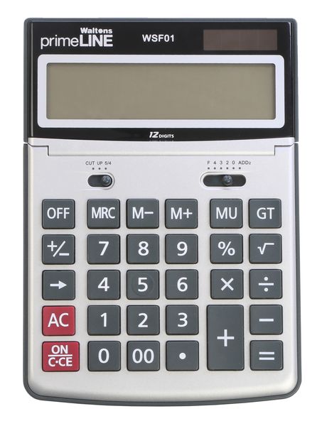 PrimeLine 12 Digit Desktop Calculator