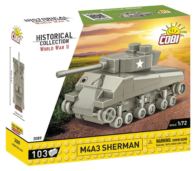 COBI M4A3 Sherman Tank 1:72 Scale