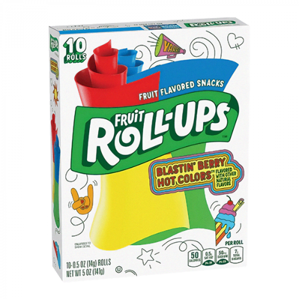 Fruit Rollups Blasting Berry Hot Colours 1x 141g(5oz )