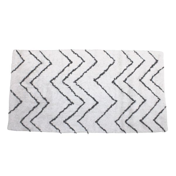H&amp;S - Cotton Woven Tufted Rug - 70 x 140cm