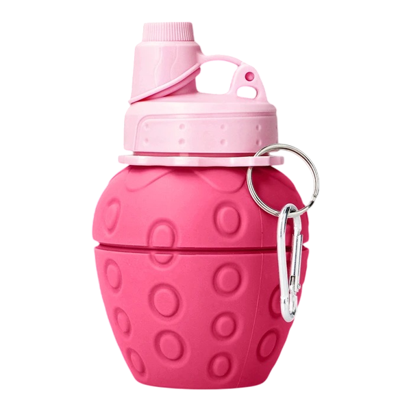 Cupcake Shaped Collapsible Silicone Water Bottle