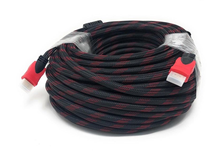 20 Meter High Speed HDMI to HDMI Cable - 5Gbps Speed Transmission - Braided