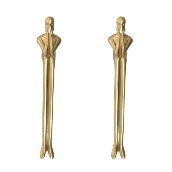 Creative Brass Door Handle - Set of Two