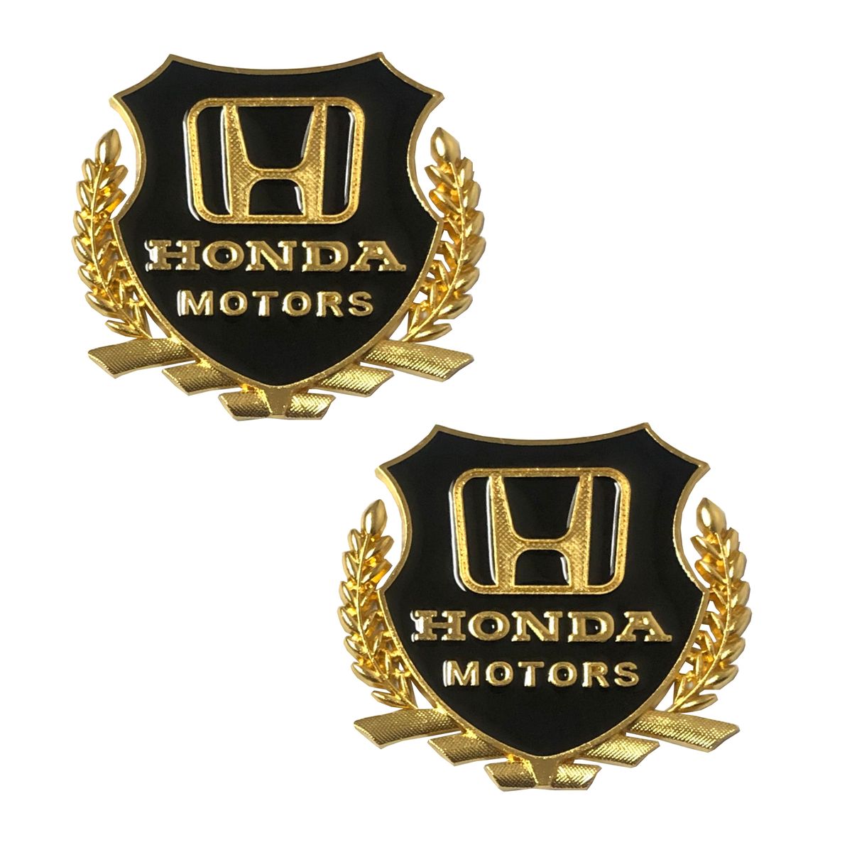 2 Piece 5.5cm Honda 3D Gold Shield Shape Car Panel Logo Sticker Buy