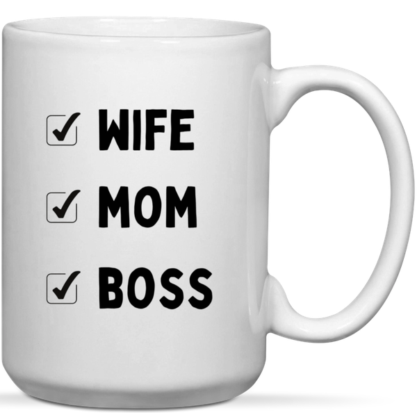 Wife Mom Boss Anniversary Valentine Birthday Christmas Gift Mug