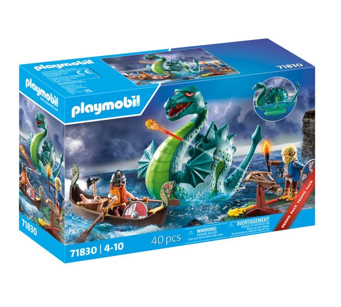 Playmobil Vikings with Sea Monster Playset - 40 Pieces