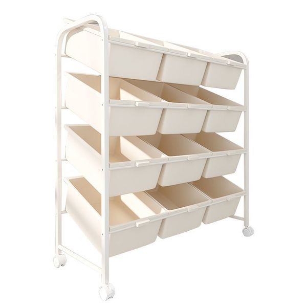 Kids Toy Storage Organizer Kitchen Storage Cart Rolling Snack Cart