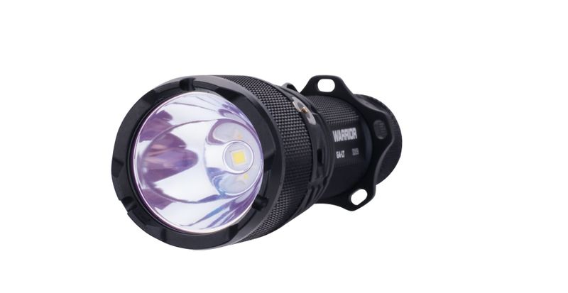 Powertac Warrior G4LT Flashlight, 2100 Lumen, 450m Throw, Rechargeable