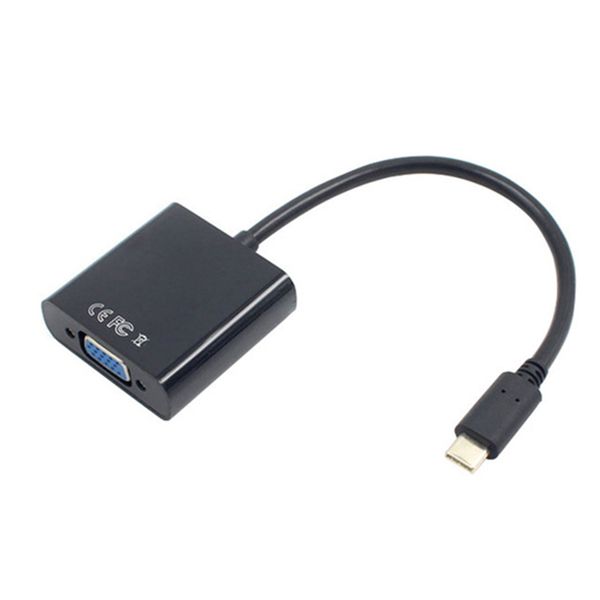 USB-C USB3.1 Type C for Adapter Cable VGA Male to Female Converter
