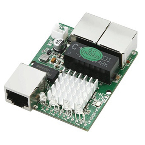 Industrial-Grade Three-Port 1000M Gigabit RJ45 Module 5V-12V Powered