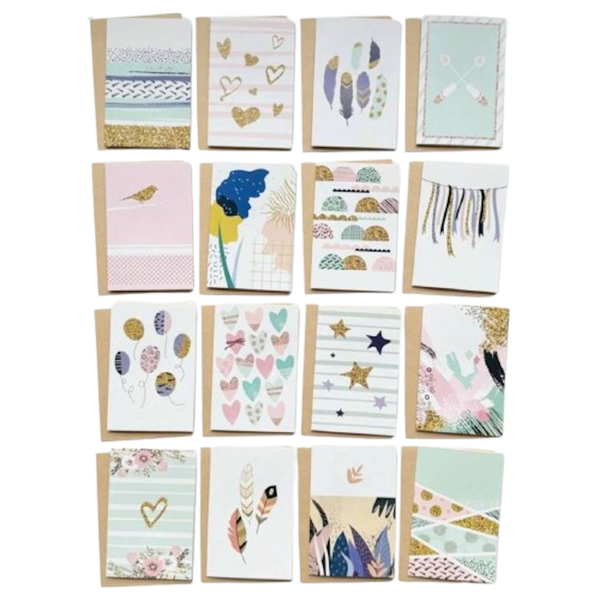 Greeting Cards Various Design 16 Pack
