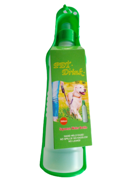 Portable Pet Eco Drinking Water Bottle - Green
