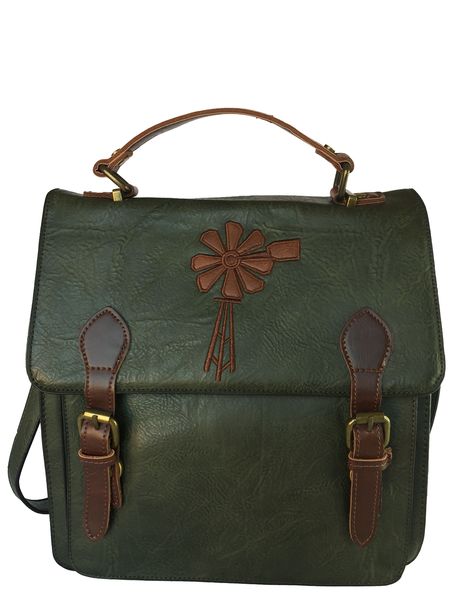Vivace - Classic Top Handle &amp; Shoulder Handbag - Green