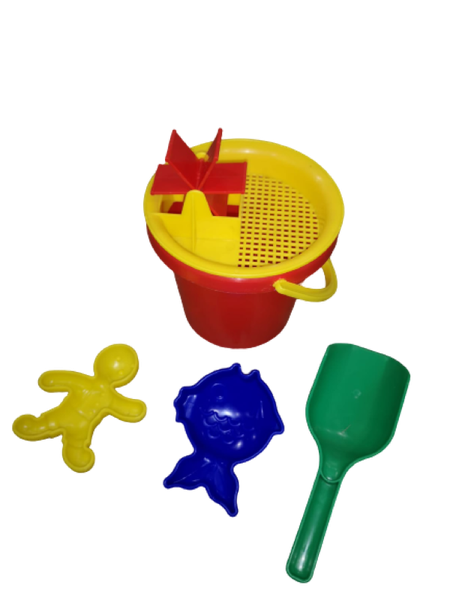 Beach Bucket and Water Wheel Set