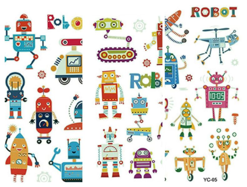 Kids Tattoos Luminous Range - Robo-cop