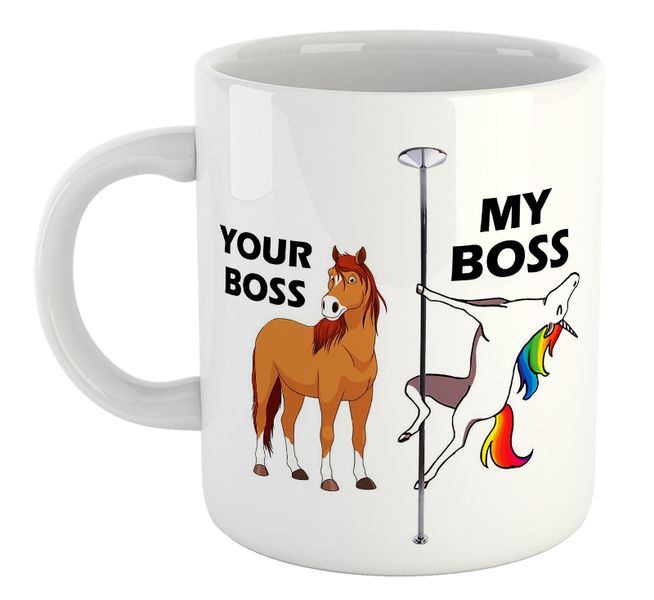 Your Boss My Boss Unicorn Manager Supervisor Birthday Christmas Gift Mug