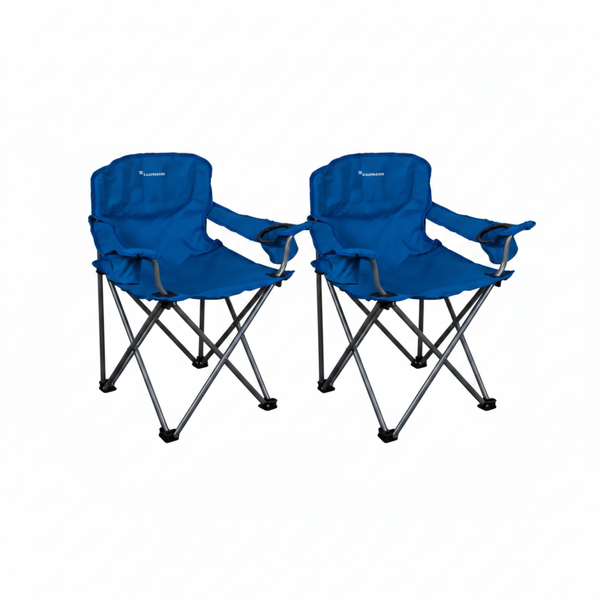 Kaufmann Kids Foldable Spider Chair - Lightweight Blue Outdoor - 2 Pack