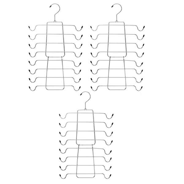 Closet-Organizer Tank-Top-Hanger- 3-Pack, 8 Tier