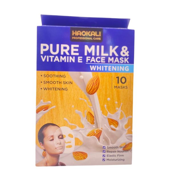 Haokali Pure Milk &amp; Vitamin E Face Mask 10 sheets