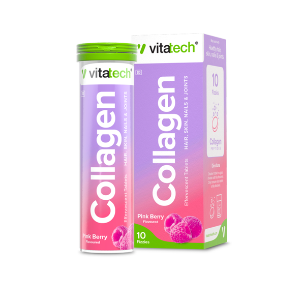 Vitatech Vita+ Collagen Effervescent Mixed Berry 10 Fizzies