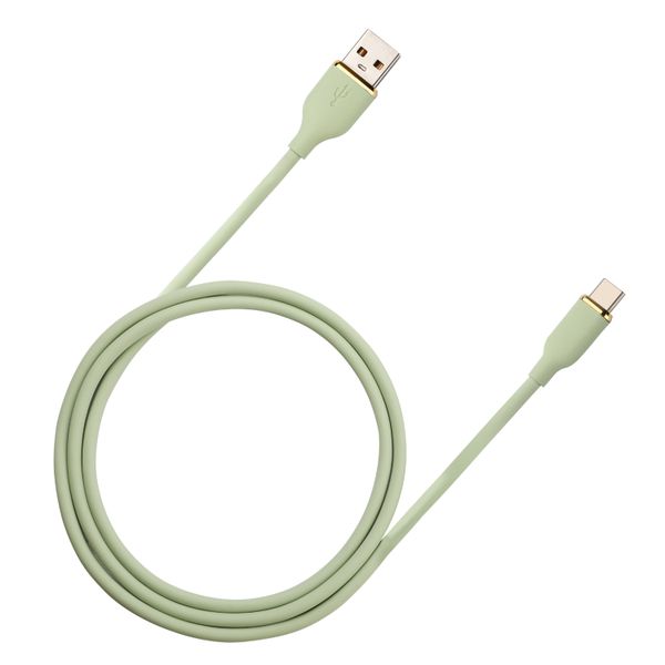 USB-A to Type C Cable Fast Charging Max 60W White Soft Silicone