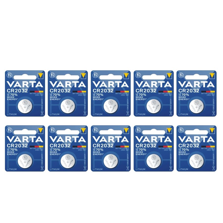 VARTA CR2032 Lithium button cell 3V battery (10 Pack)