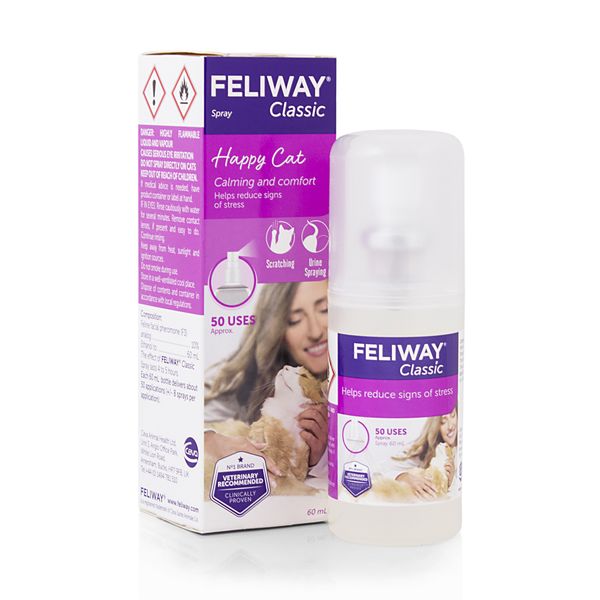 Feliway - Cat Calming &amp; Comforting Pheromone Spray (50 uses)