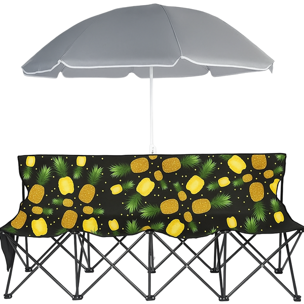 4-Seater Fold-Up Bench - With Umbrella, Outdoor Use