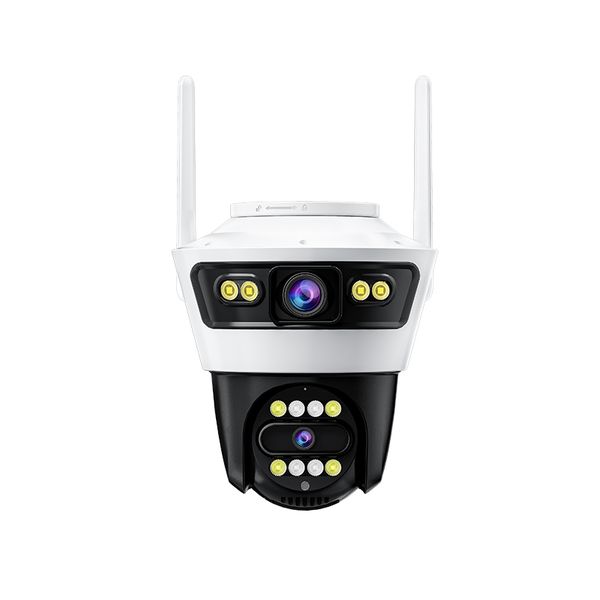Dual-Lens Wi-Fi Outdoor Security Camera