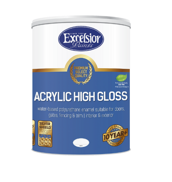 Premium Acrylic High Gloss black 5lt