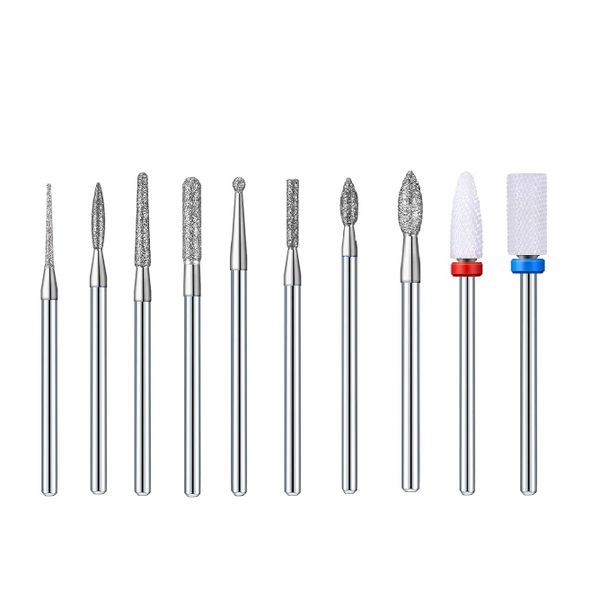 Mix Steel/Ceramic 10 Pc Nail Bit Set