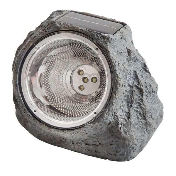 Eurolux - Solar Garden Rock Light 155mm - Grey