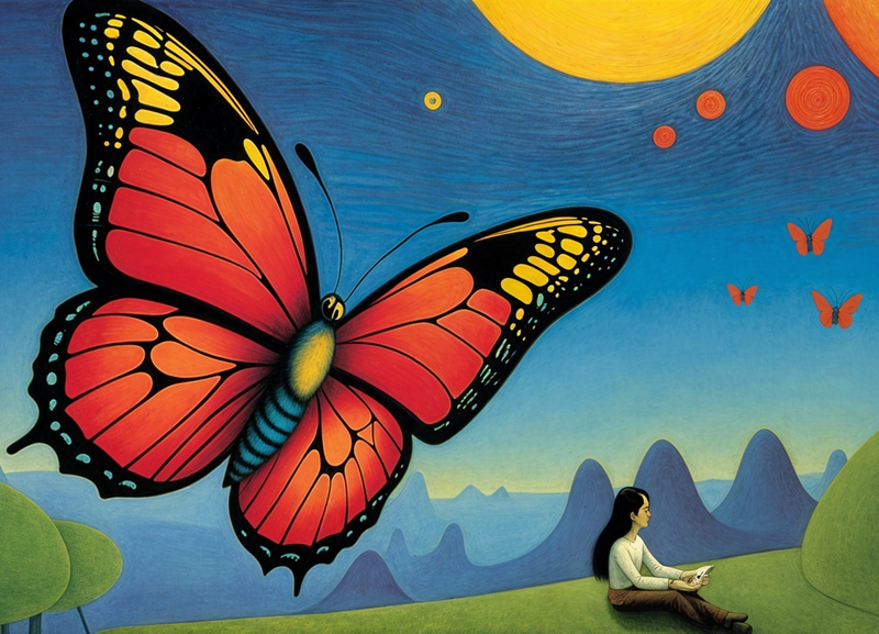 Modern Canvas Wall Art Home Decor -Butterfly Dream
