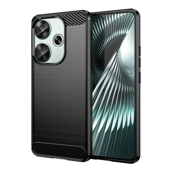 Carbon Fiber Soft TPU Phone Case Compatible With Realme C67 4G