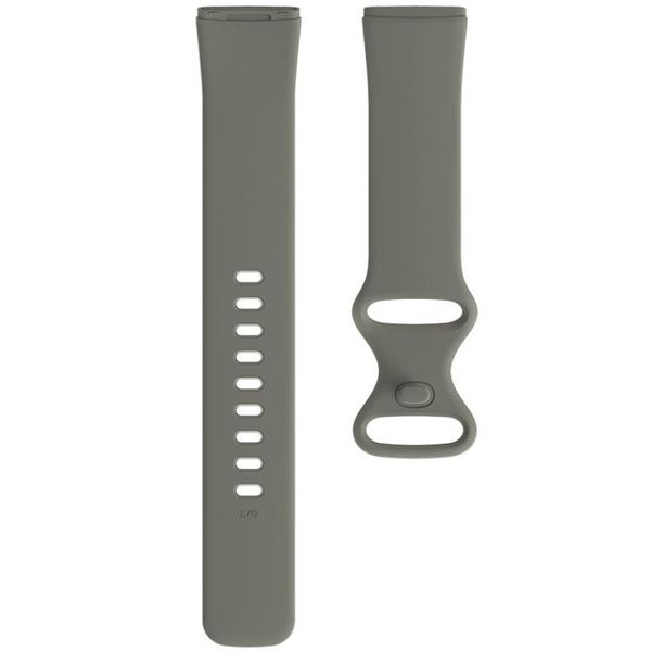 Silicone Sport Strap Compatible with Fitbit Versa 3 - Grey (Size: M/L)